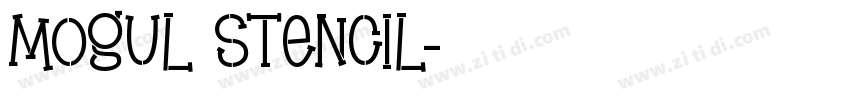 Mogul Stencil字体转换